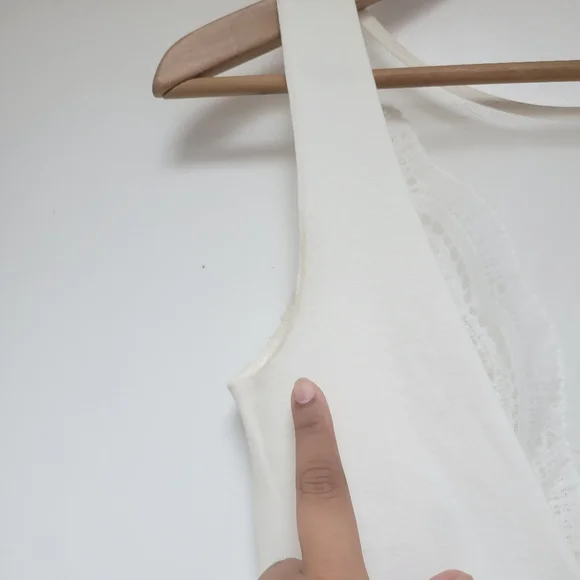 Lulu's Women Dress XS White Coquina Scalloped Lace Social Sheer Mesh Bodycon - Picture 14 of 15